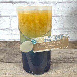 Retired Chesapeake Bay Candle Warm Sands Fresh Eucalyptus Ocean Air Hand Poured